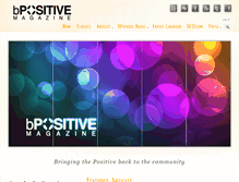 Tablet Screenshot of bpositivemag.com